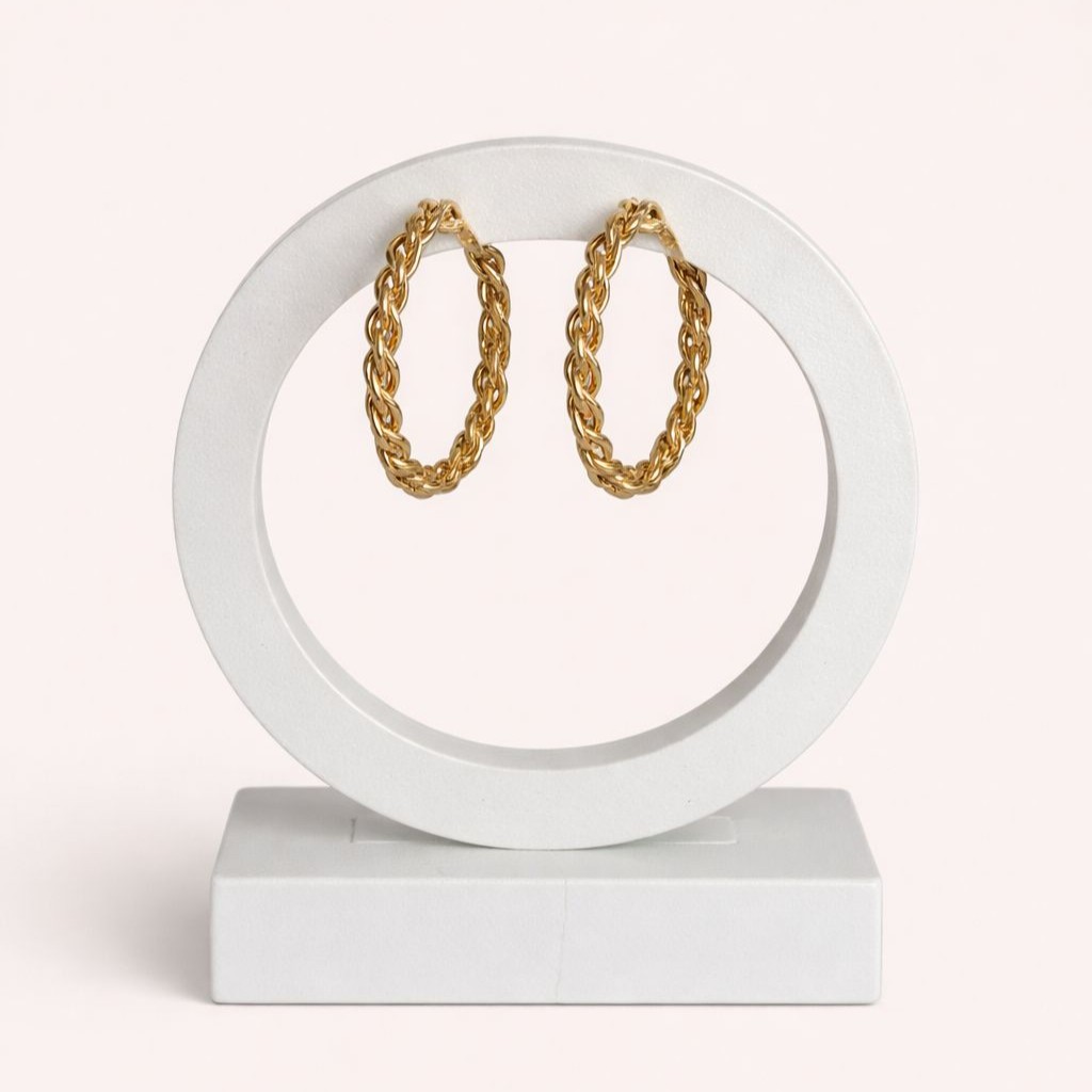 Brinco Argola Entrelaçada