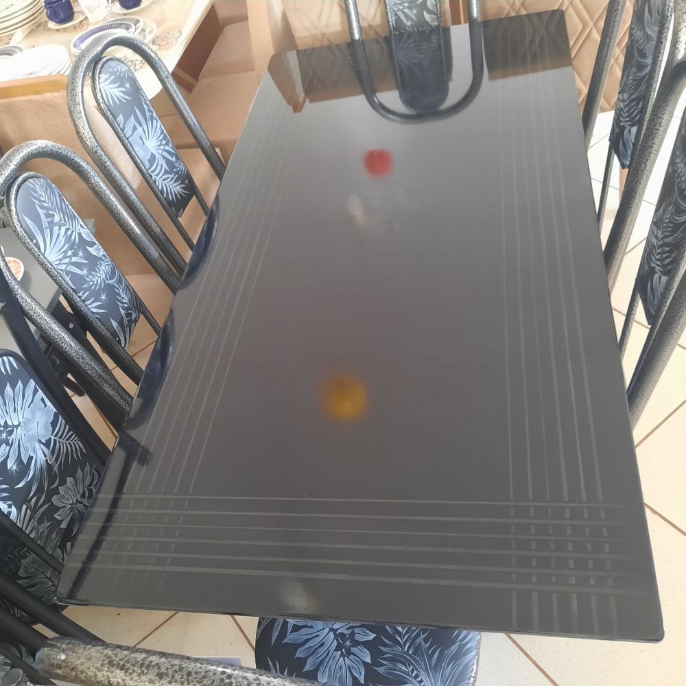 MESA 4C. 120X75 TEIXEIRA PARIS BASE 3" PRIMAVERA.PT MARTELADO GRANITO