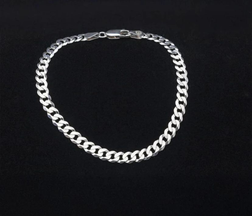 Pulseira de Prata Masculina Grumet 5mm - Prata 925