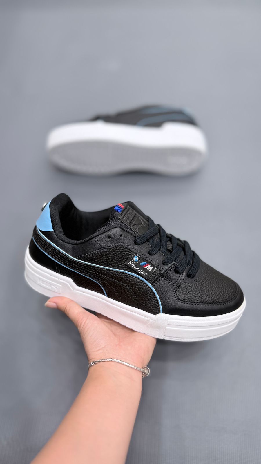 Tênis Puma BMW Motorsport Caven pro Preto E azul