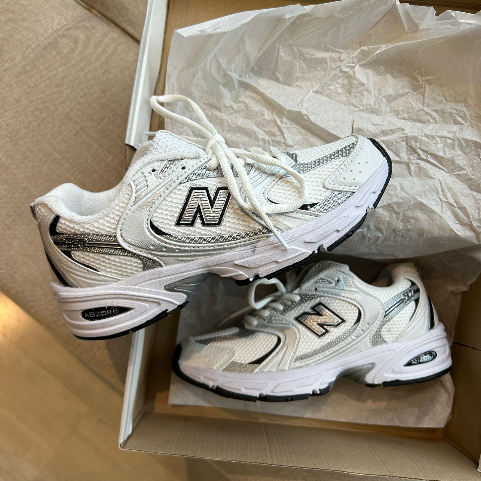 New balance 530 Branco/ Cinza