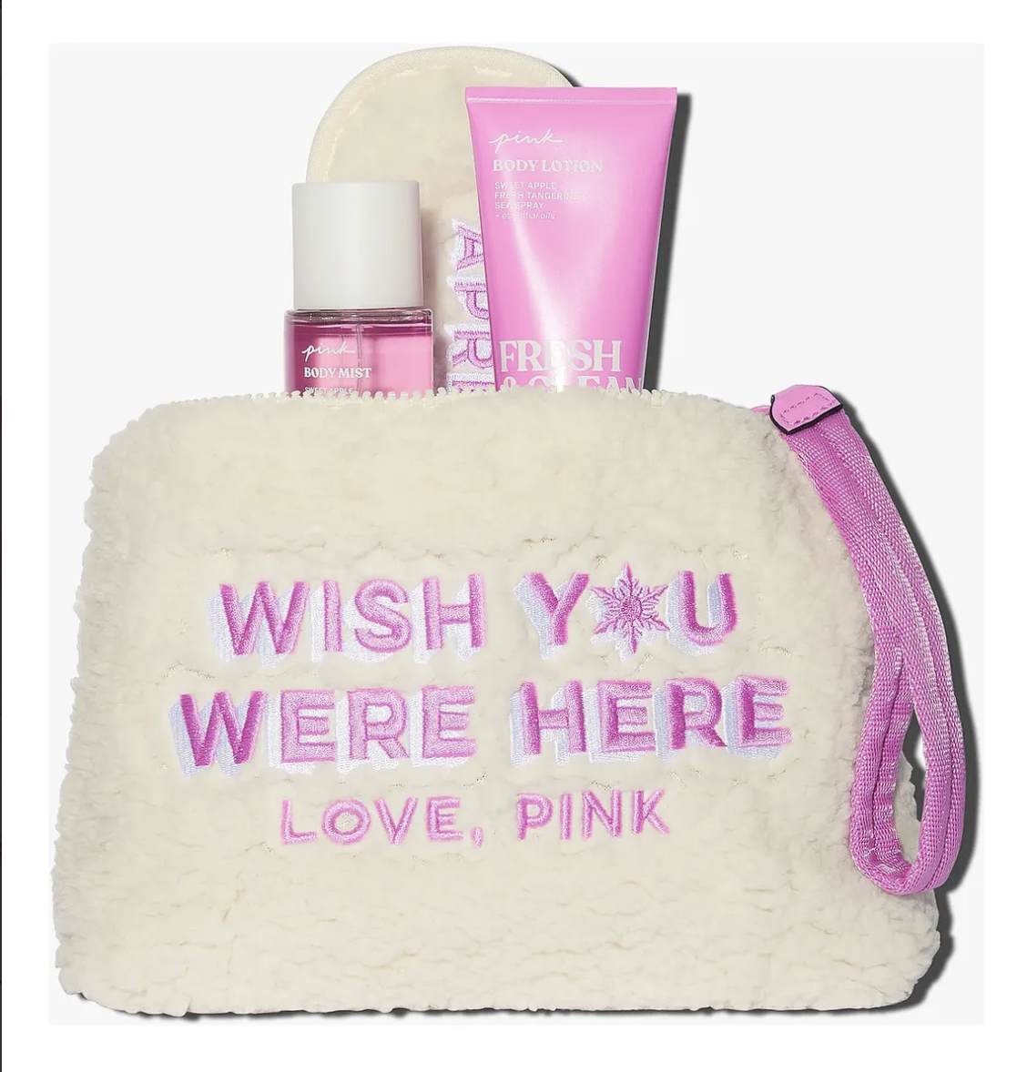 Kit Necessaire Pink + tapa olho