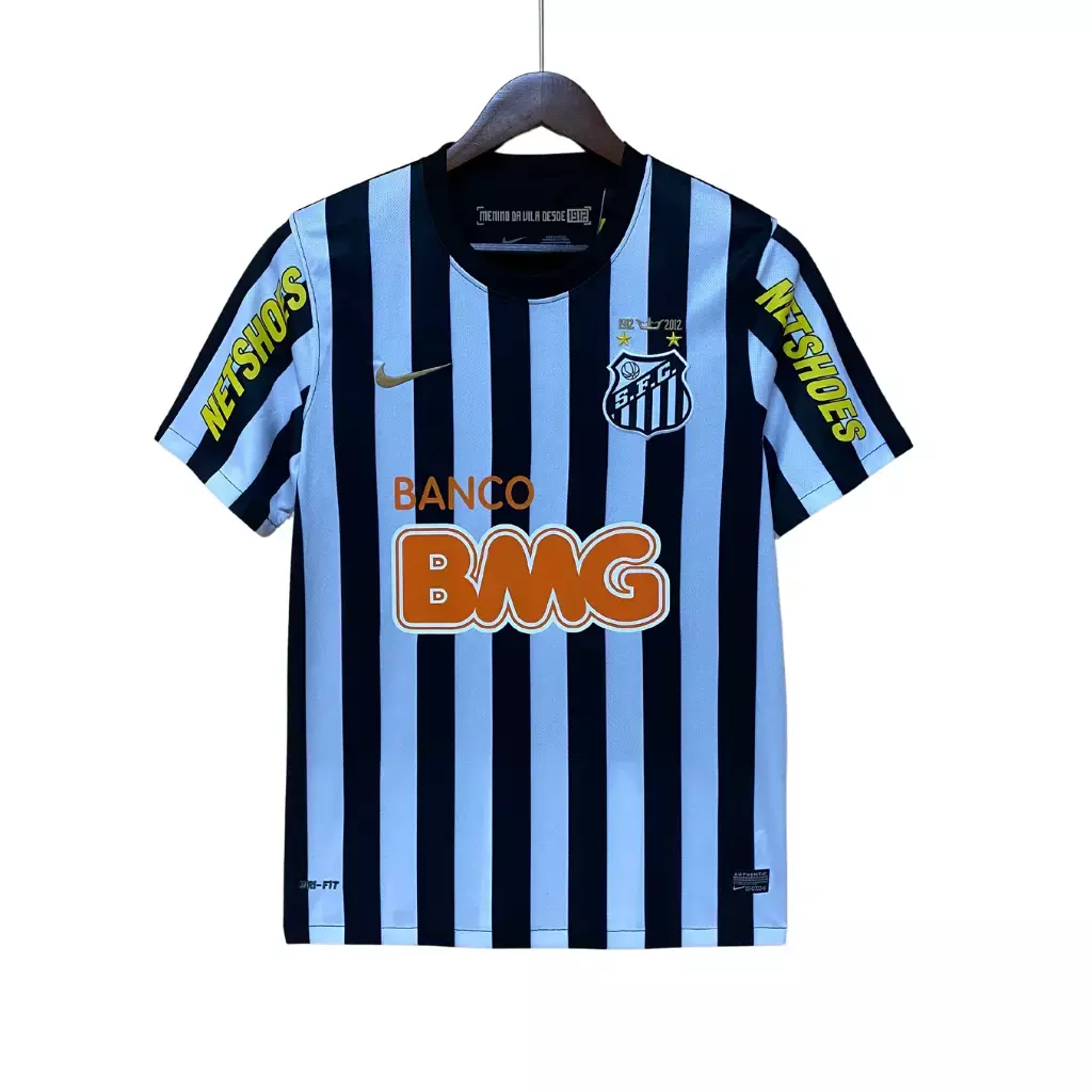 Camisa Santos II 2012/2013 Retrô Masculino Nike Branca e Preta