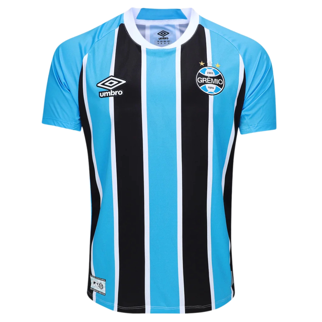 Camisa Grêmio I 25/26 Torcedor Umbro Masculina Azul e Preto