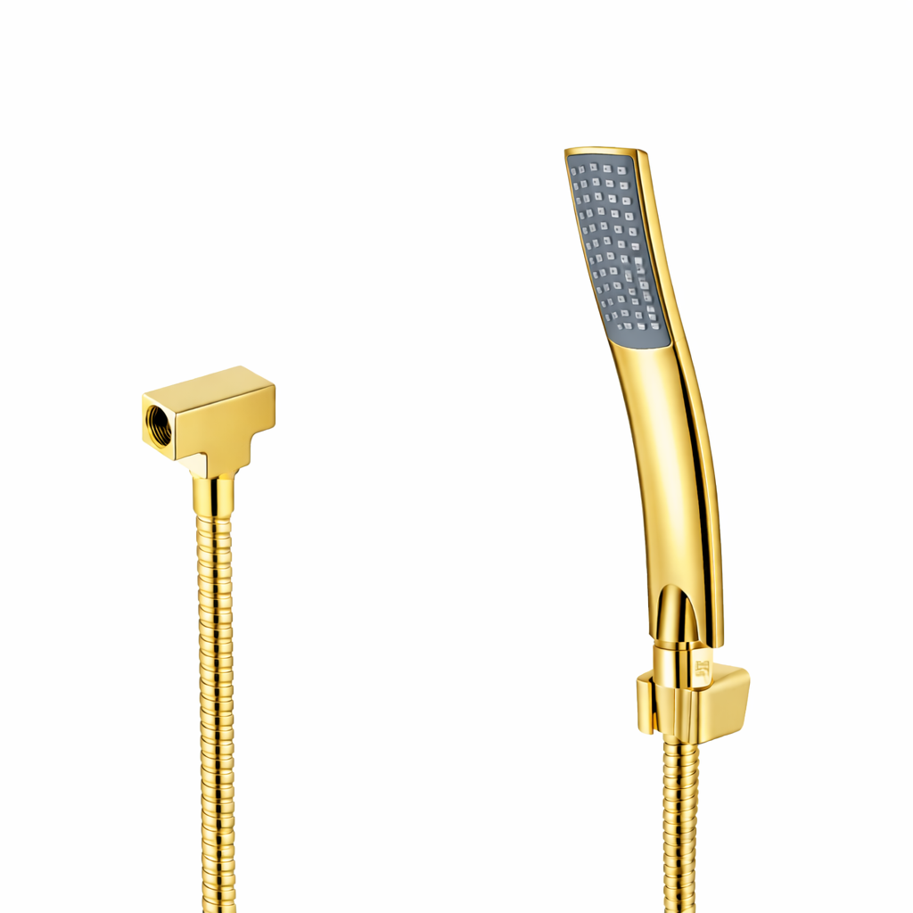 Kit Desviador Redondo para Ducha - Dourado