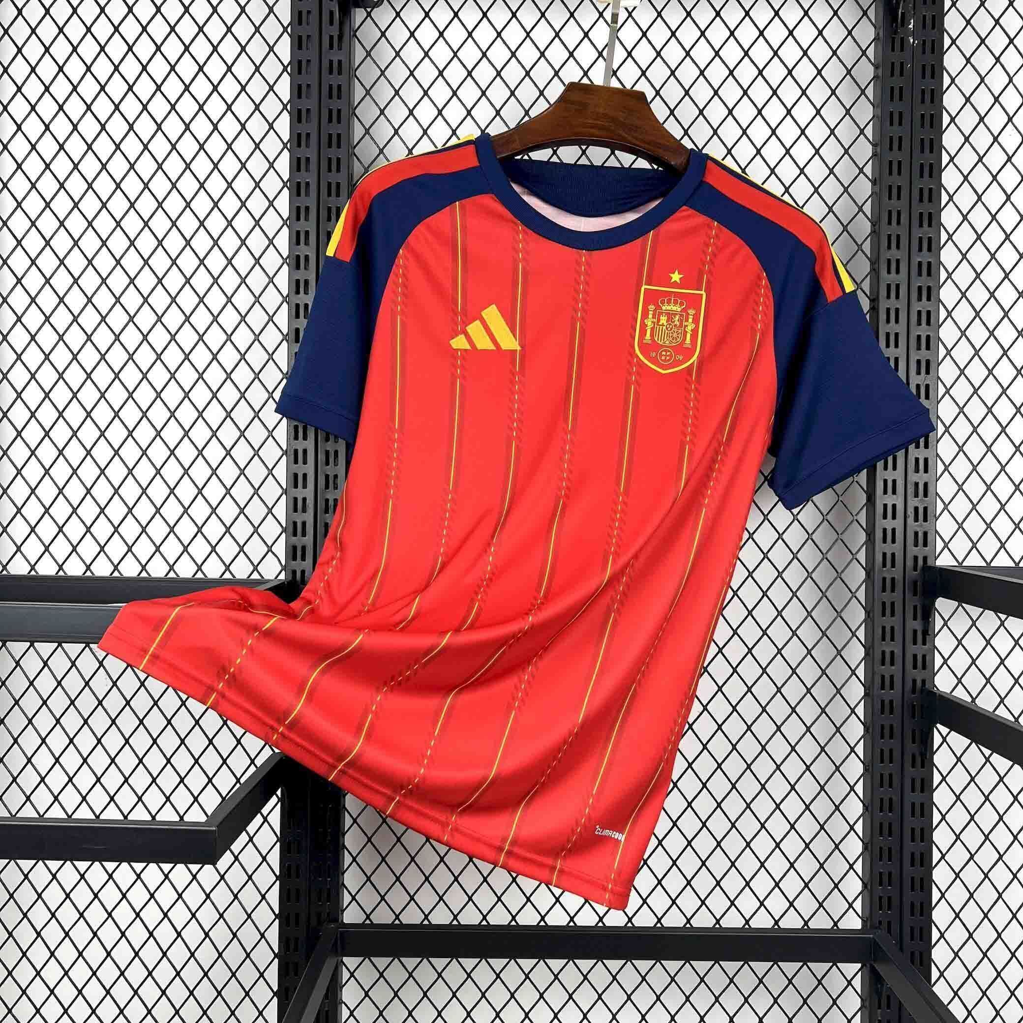 Camisa Espanha Copa do Mundo I 26/27 - Modelo Torcedor Adidas Masculina - Vermelho