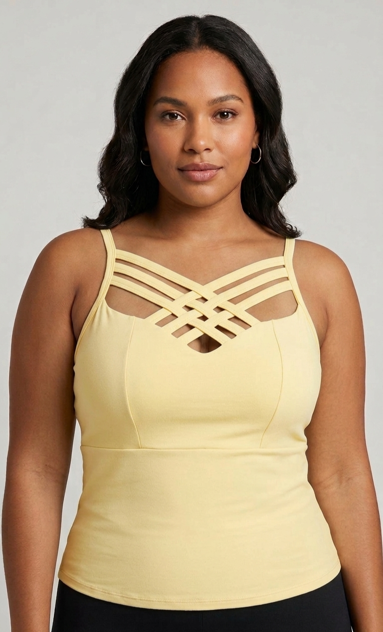 Cropped Plus Size Suplex   Tiras Cruzadas