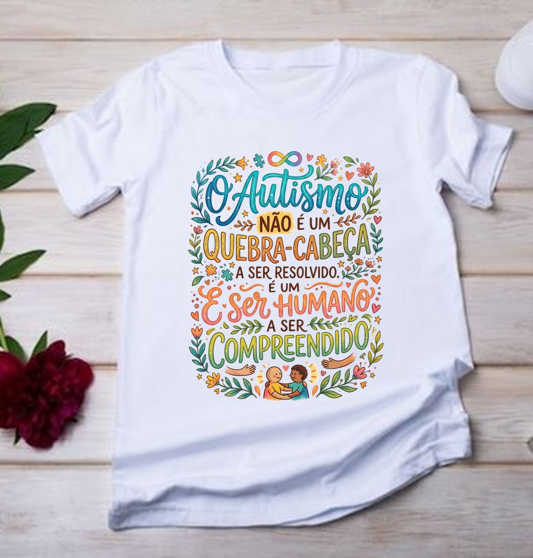 Camiseta Autismo Ser Humano a Ser Compreendido