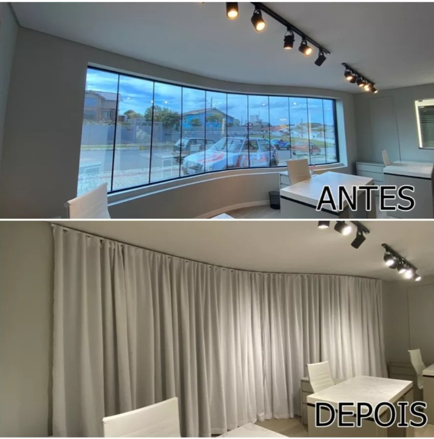 CORTINA BLACKOUT 100% TRILHO SUÍÇO | CORTA LUZ TOTAL | PRONTA PARA USO