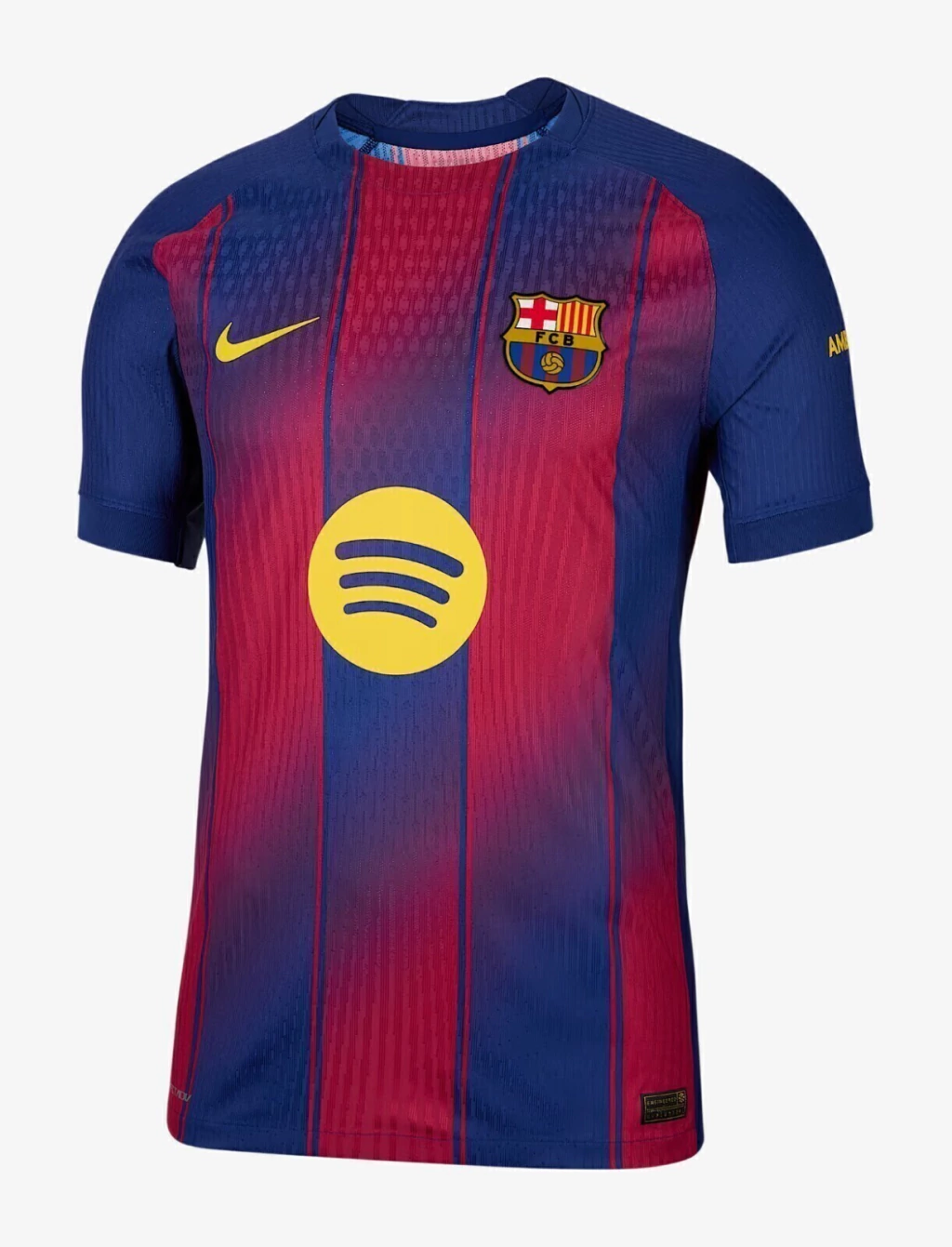 Camisa Barcelona I 25/26 Torcedor Nike Masculina Azul e Grená Degradê