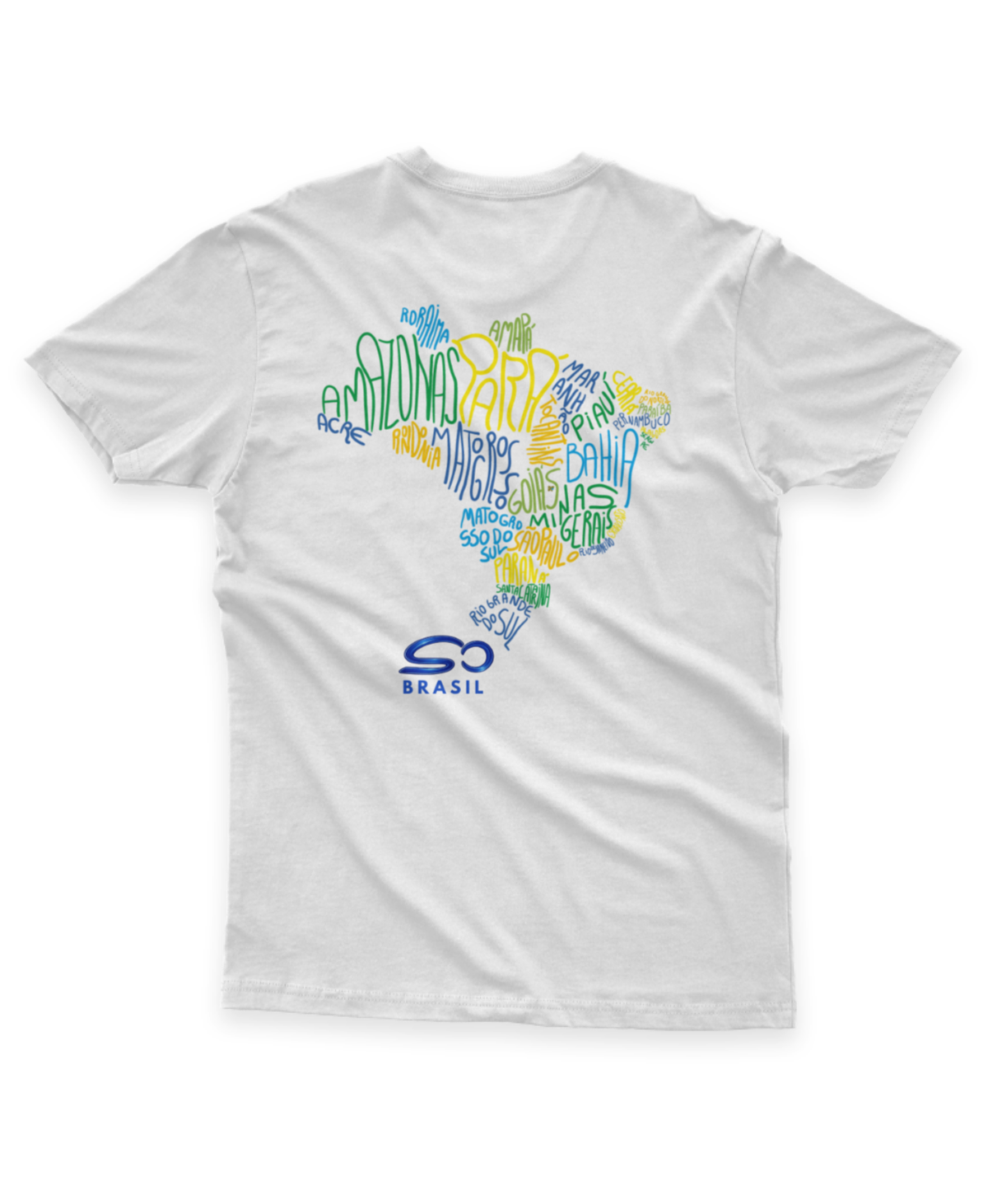 Camiseta - Mapa Brasil