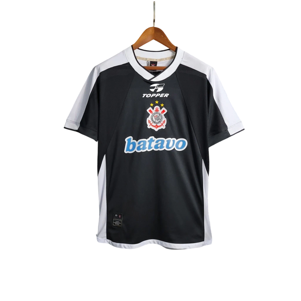 Camisa Corinthians II 2000 Retrô Masculino Preta