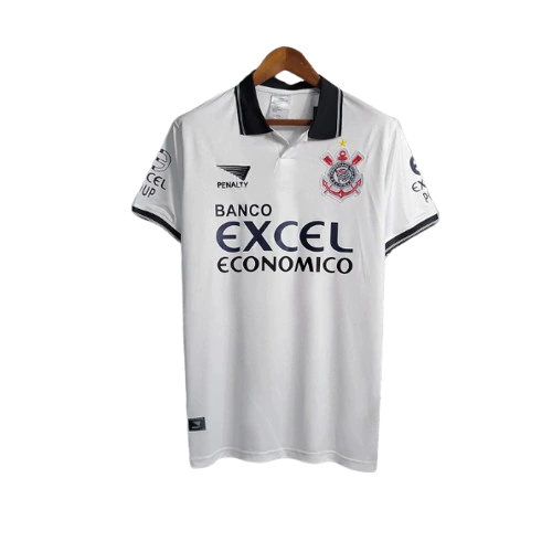 Camisa Corinthians I 1997 Retrô Excel - Masculino Branca