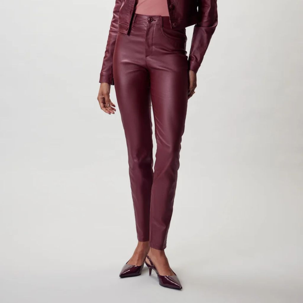 Calça Feminina Flor de Lis / Vinho Suave