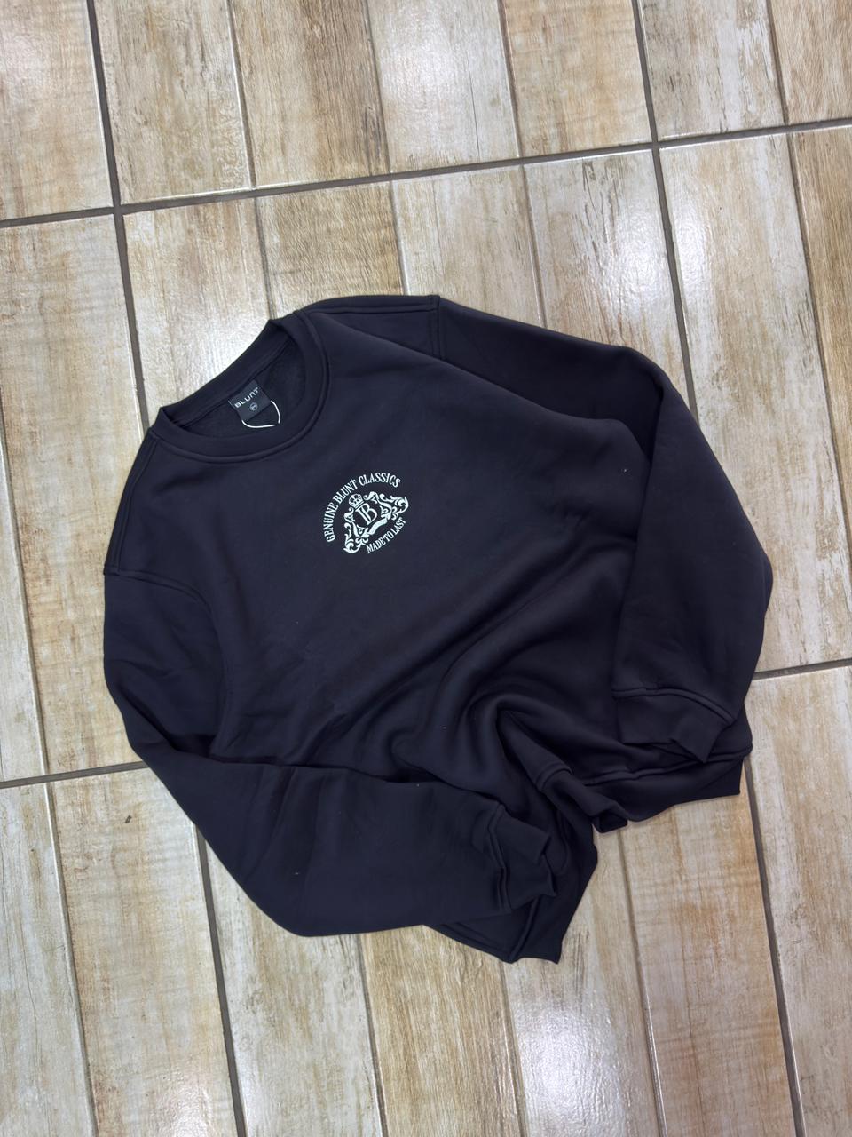 MOLETOM CARECA BLUNT "GENUINE" - PRETO