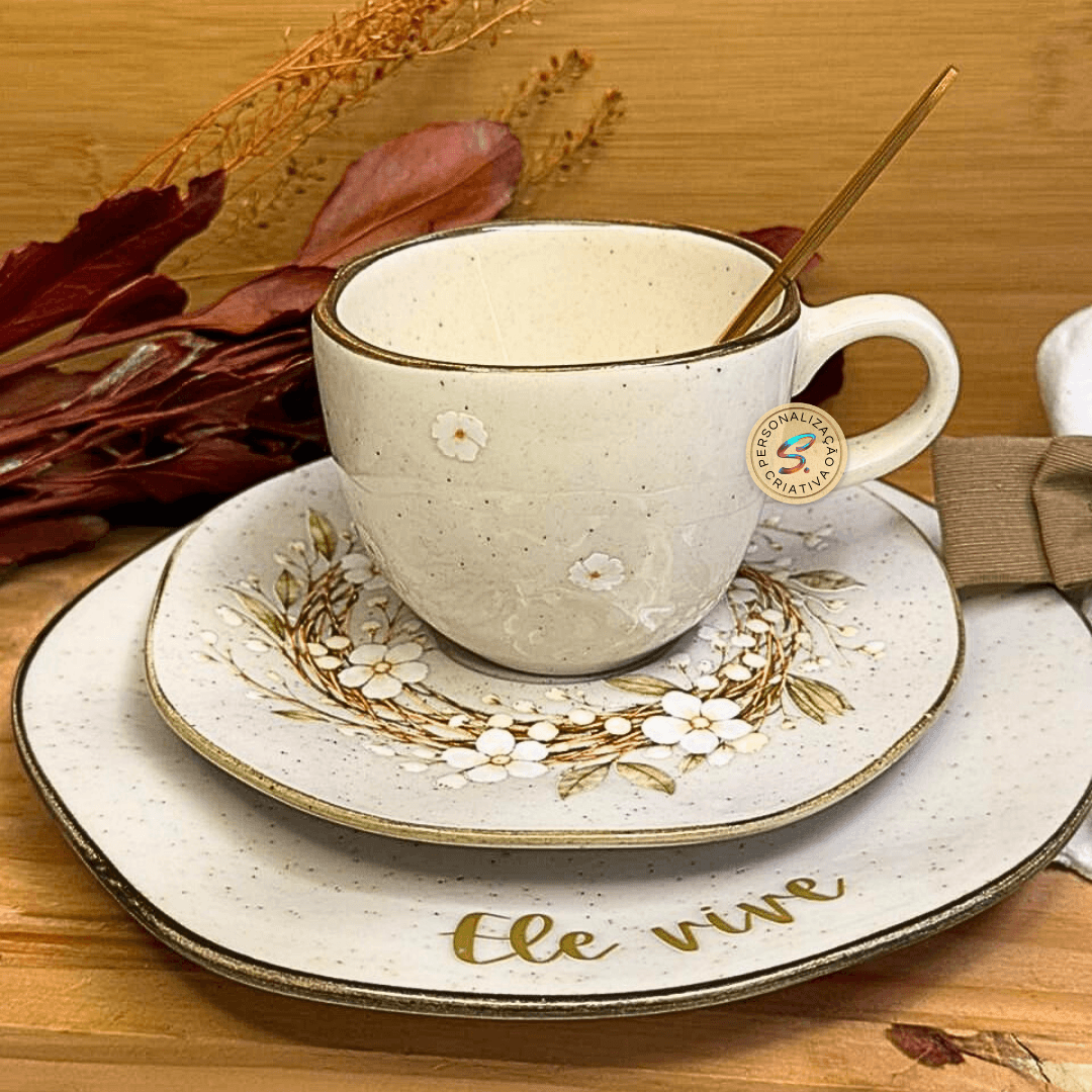 Jogo louça cerâmica