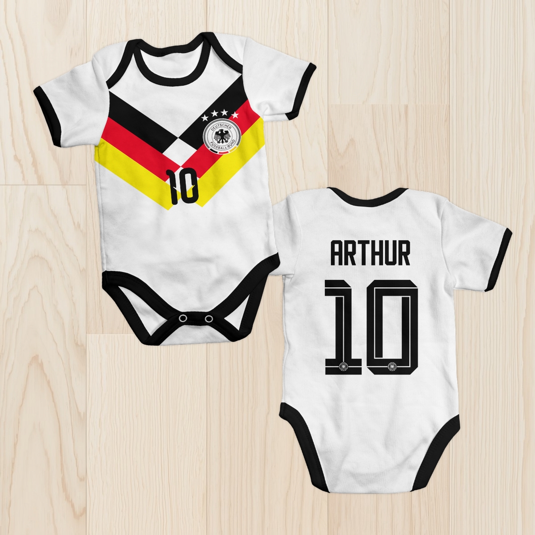 Body de bebê - Seleção da Alemanha - Personalizado com nome e número