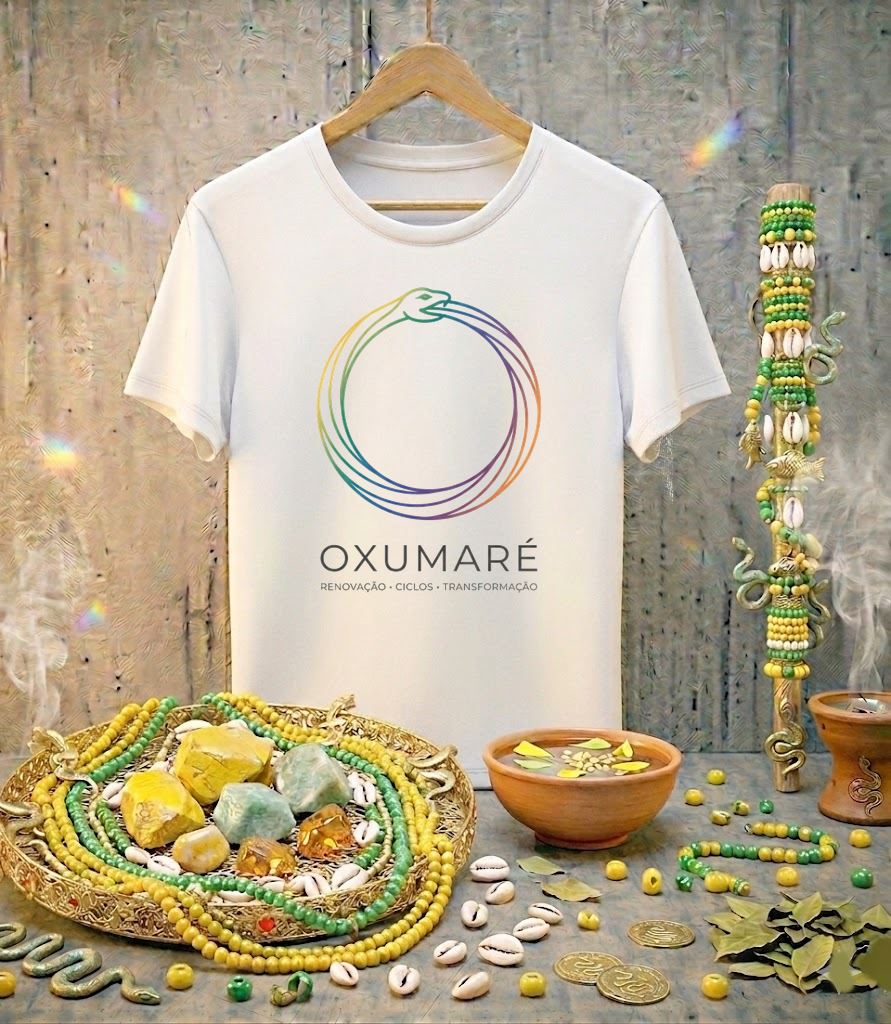 Camiseta Oxumaré Renovação Ciclos e Transformação - Algodão 100% Premium