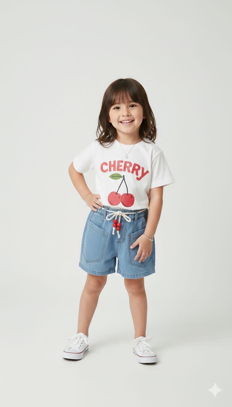 Conjunto T-shit e Short Jeans