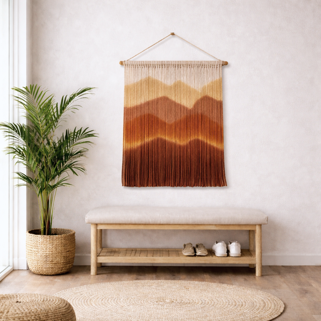 Painel de Macramê Dunas