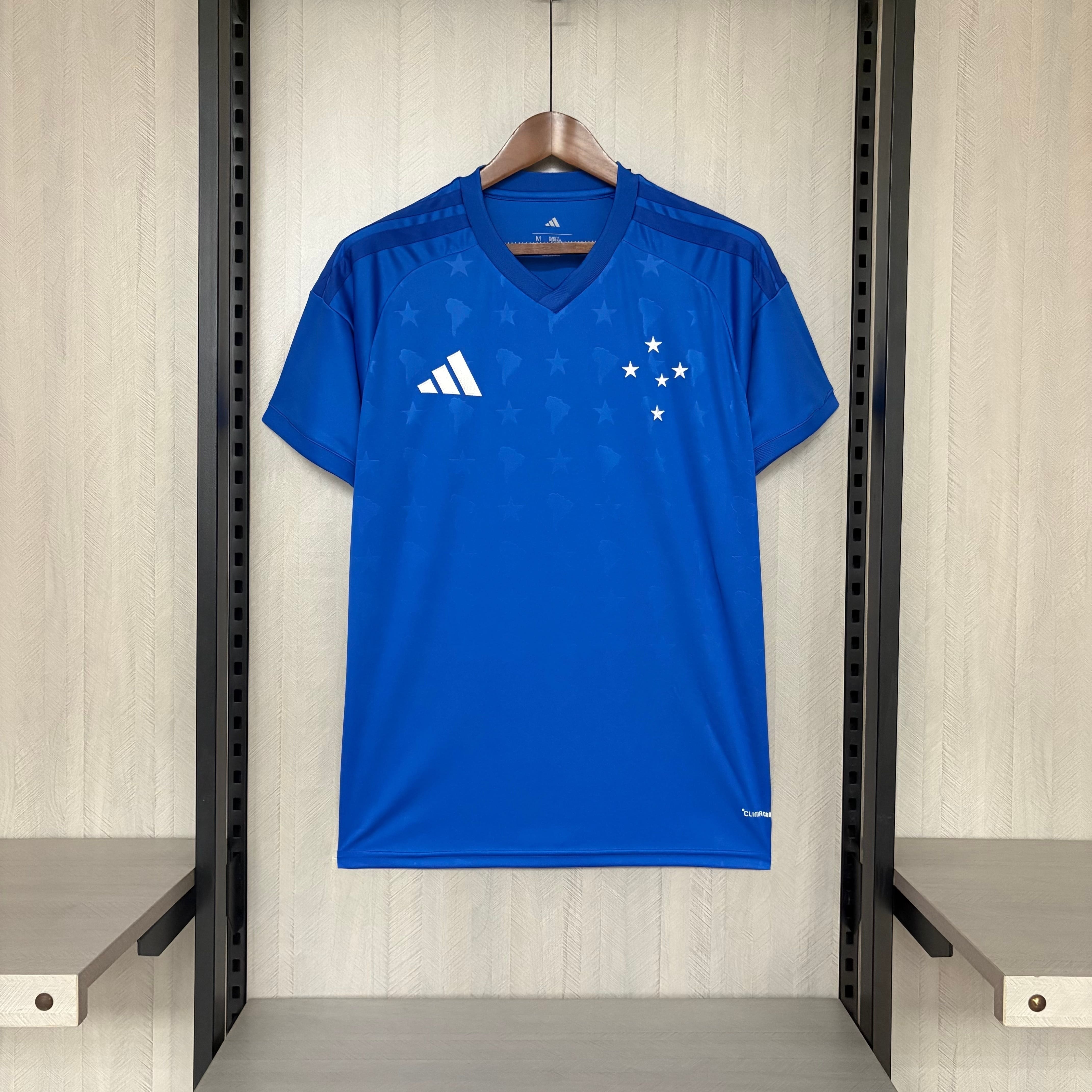 Camisa Cruzeiro I 2026/27 Torcedor Adidas Azul Royal Masculina Manto Oficial do Cabuloso