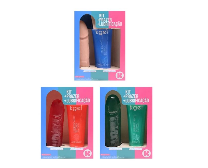 Kit Prazer Prótese E Lubrificante Softline Kgel