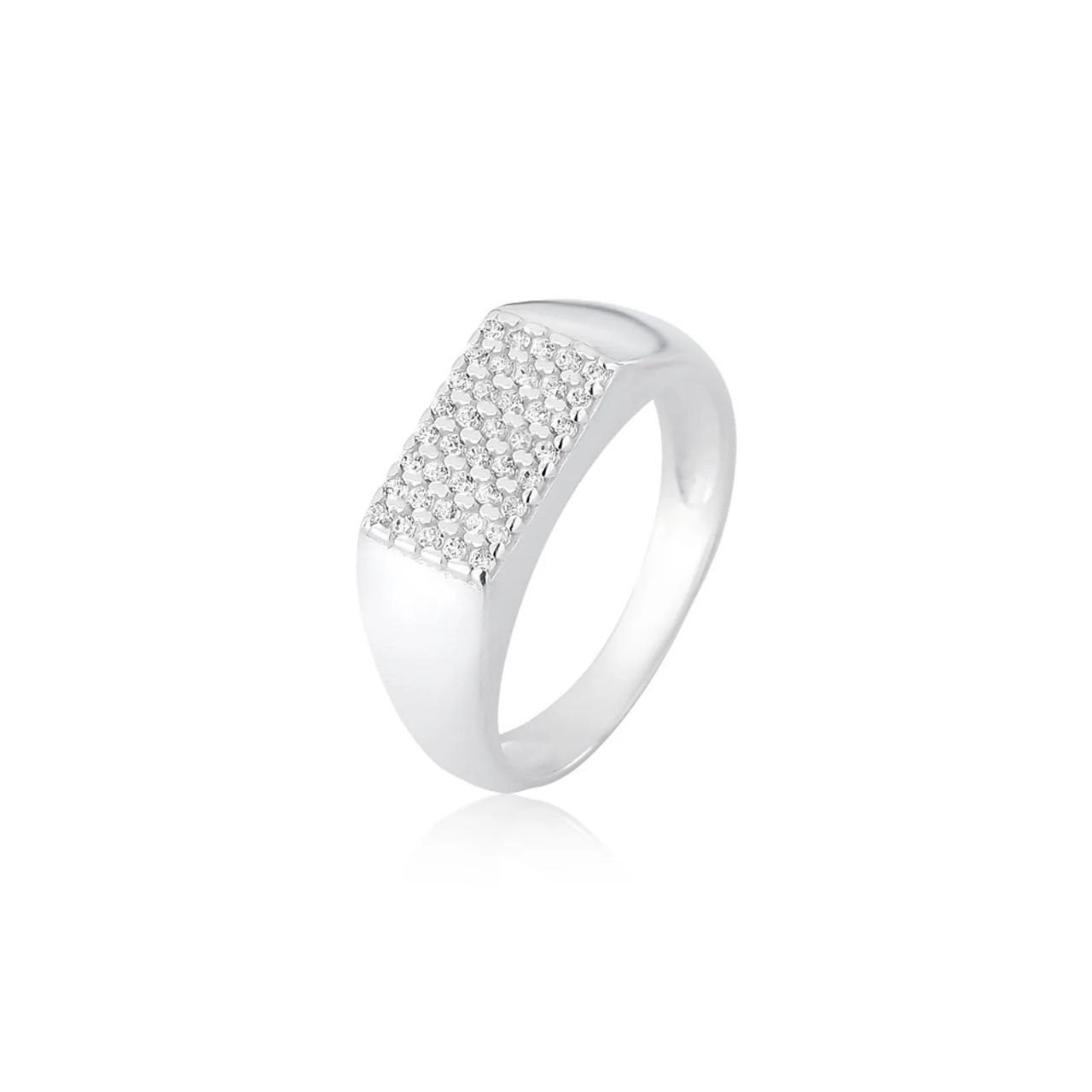 Anel Mindinho Aurye Prata 925 Cravejado 7