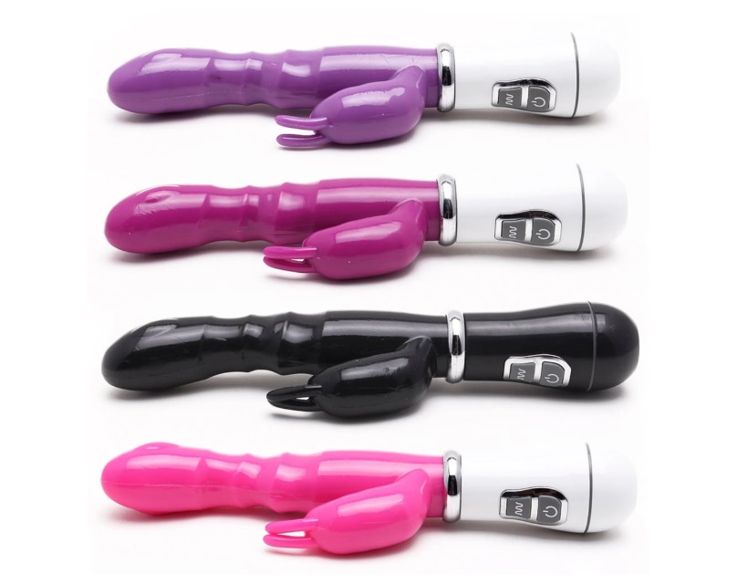 Vibrador Rabbit Ponto G Silicone 8 Vibrações Pilha Vibe Toys