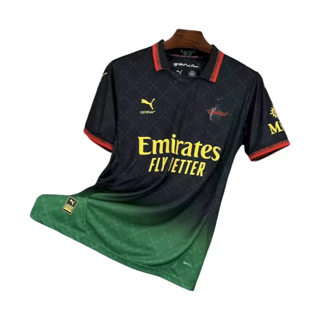 Camisa AC Milan x Off-White  24/25 Puma Torcedor Masculina