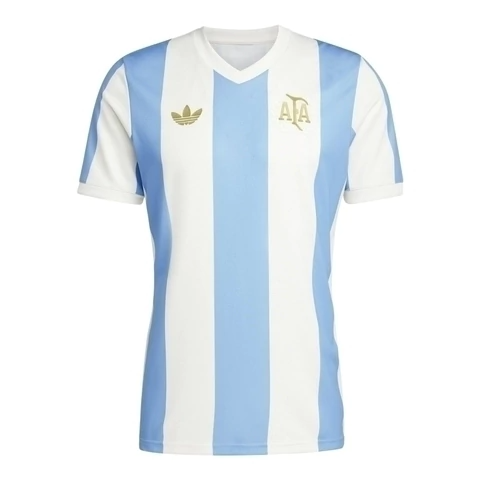 Camisa Seleção Argentina Aniversário 50 Anos - Torcedor Adidas Masculina 25/26 Listrada