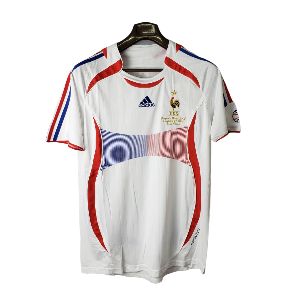 Camisa França Retrô II Away 2006 Torcedor Adidas Masculina - Branco