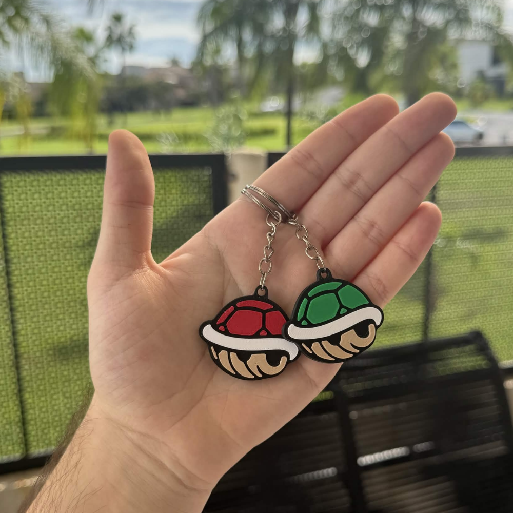 Chaveiros Cascos de Koopa - Super Mario