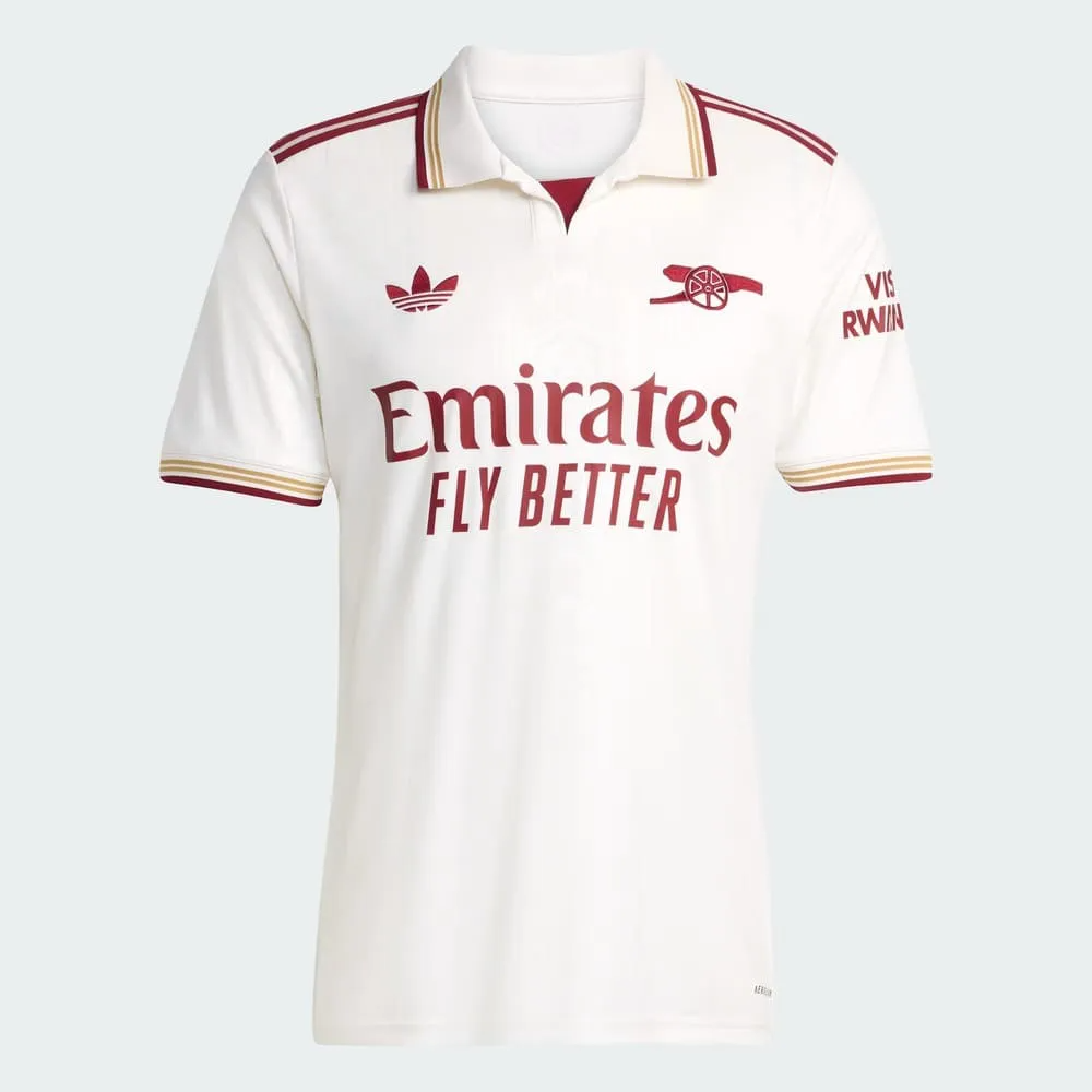 Camisa Arsenal III 25/26 - Torcedor Adidas Masculina - Branca