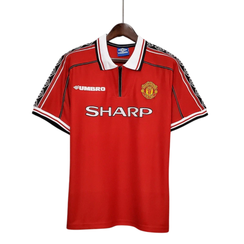 Camisa Manchester United Home Retrô 98/99 Torcedor Masculina Vermelha