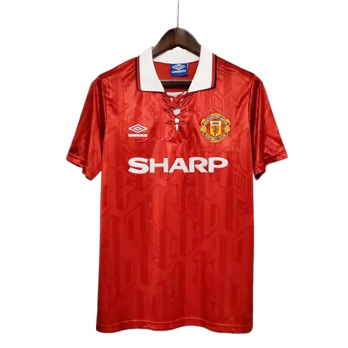 Camisa Manchester United Home Retrô 92/94 Torcedor Masculina Vermelha