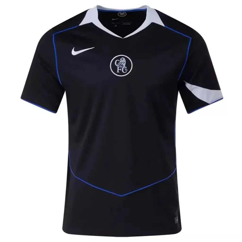 Camisa Chelsea III 25/26 TOTAL 90 Nike Torcedor Masculina Preta