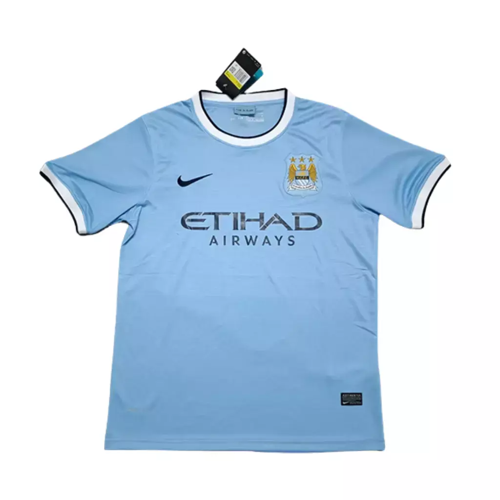 Camisa Manchester City Home Retrô 2013/14 Nike Masculina Azul