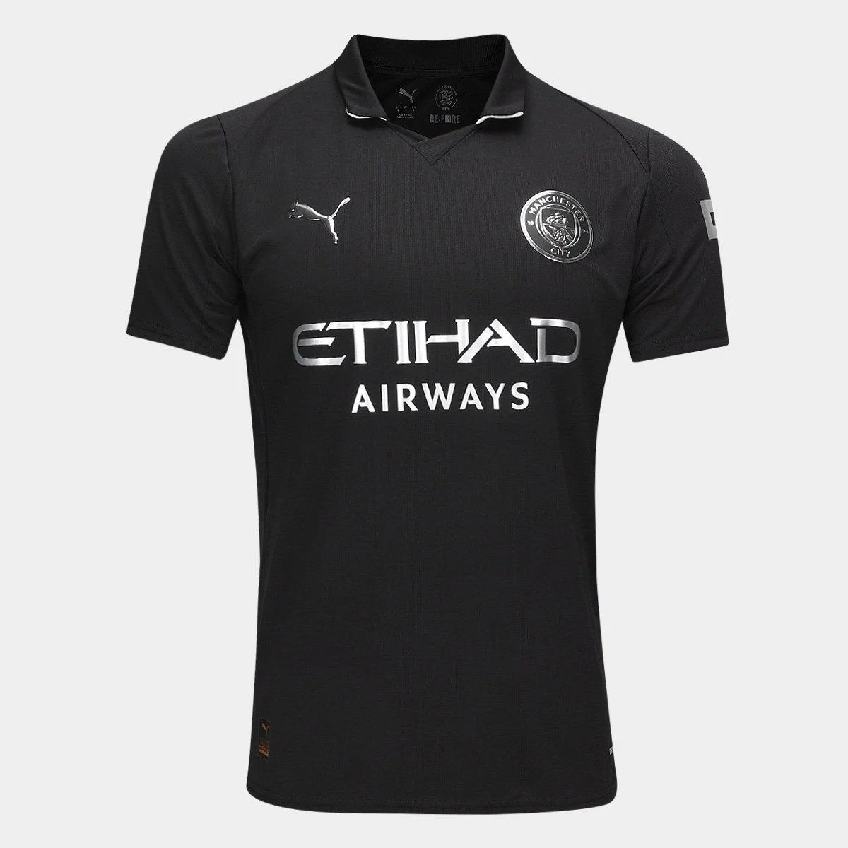 Camisa Manchester City II 25/26 Torcedor Puma Masculina Preta