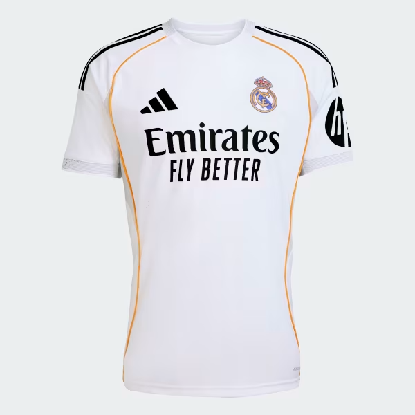 Camisa Real Madrid I 25/26 Torcedor Adidas Masculina Branca
