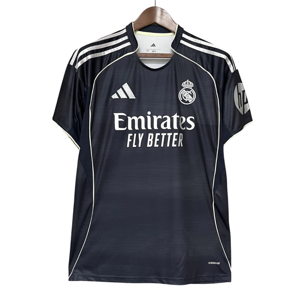 Camisa Real Madrid II 25/26 Torcedor Adidas Masculina Cinza Escuro