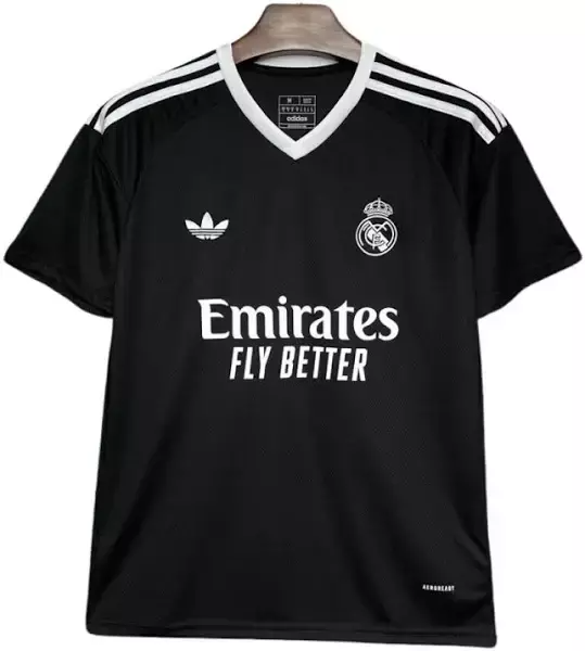 Camisa Real Madrid CF Adidas Originals 24/25 Torcedor Masculina Preta