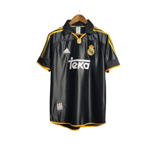 Camisa Real Madrid CF Retrô II 1999/2001 Adidas Torcedor Masculina Preta