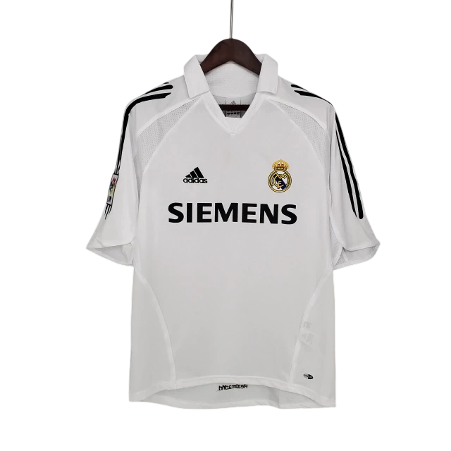 Camisa Real Madrid CF Retrô 2005/06 Adidas Torcedor Masculina Branca