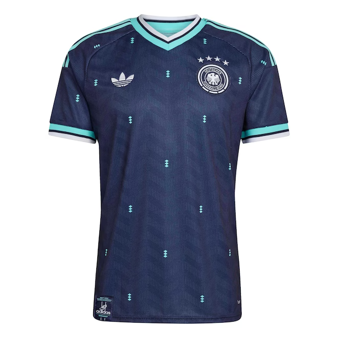Camisa Alemanha II Copa 2026 Torcedor Masculina Azul