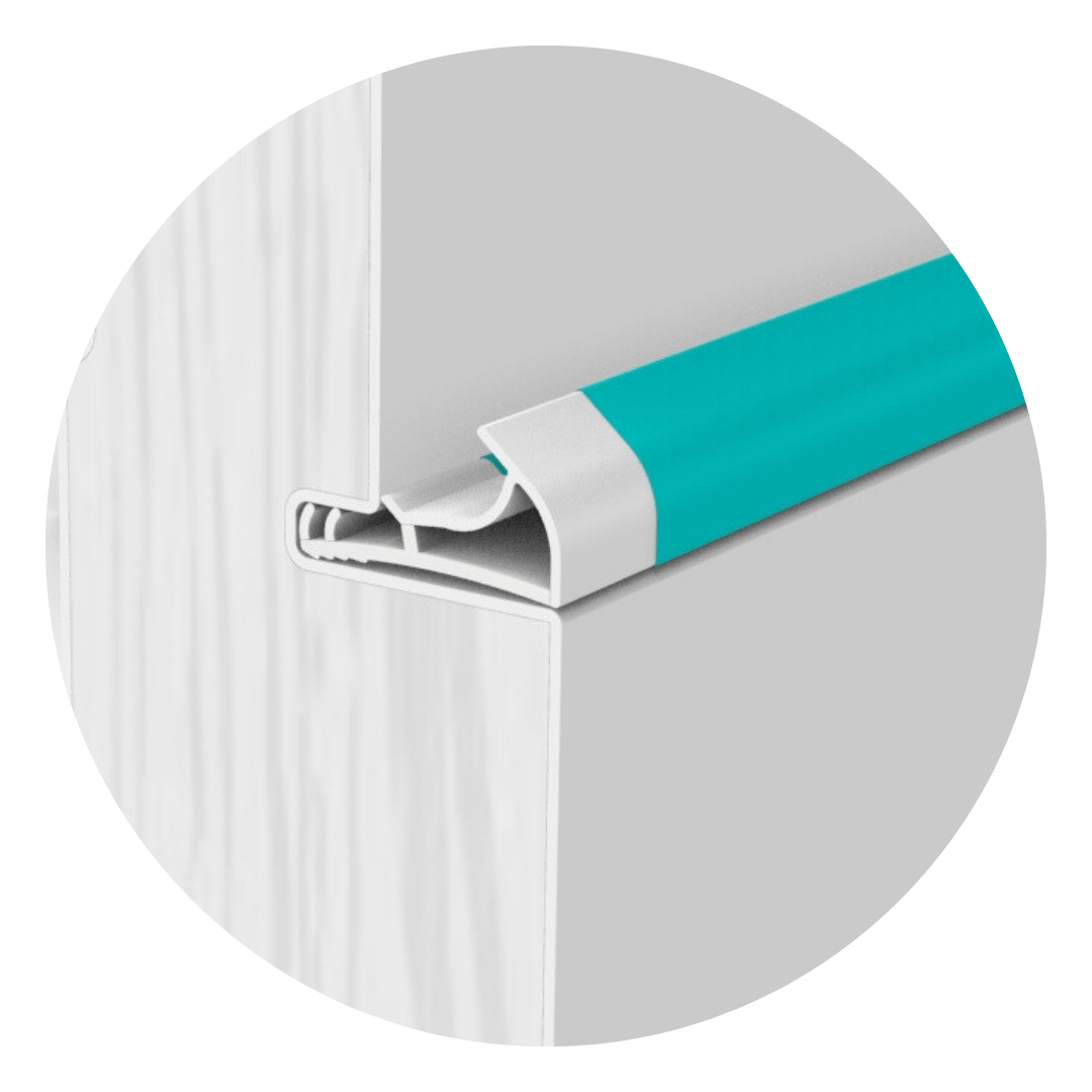 Veda Fresta Portas Encaixe e Película Premium 14,5mm - 6m