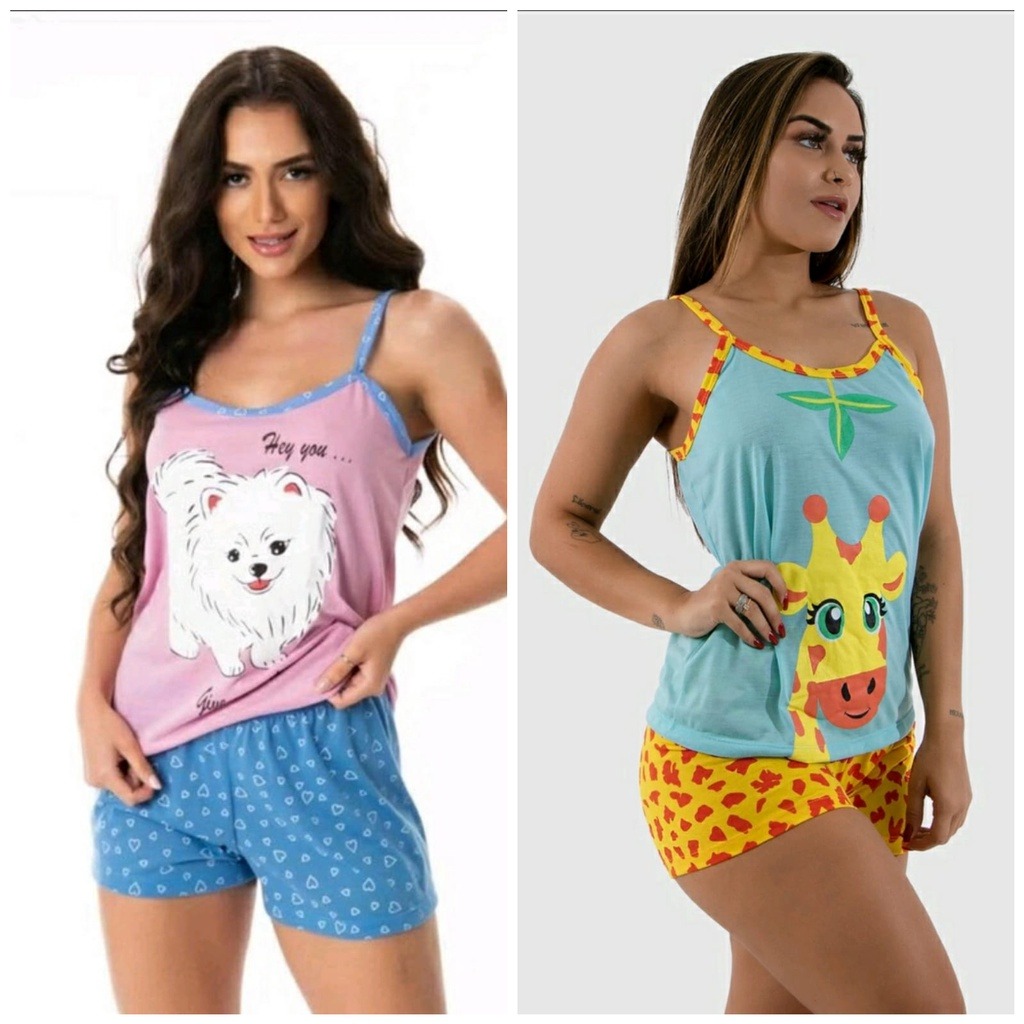 Baby Doll Confort Verão Alcinha Estampas