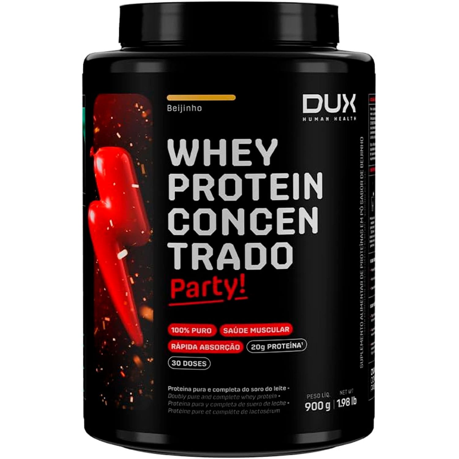 Whey Protein Concentrado Pote 900g