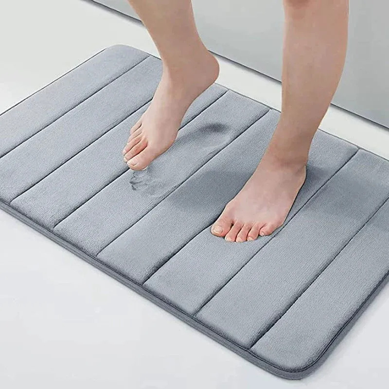 Tapete Soft Banheiro Macio Excelente Absorção Antiderrapante 60x40cm Superfície em 100% Poliéster