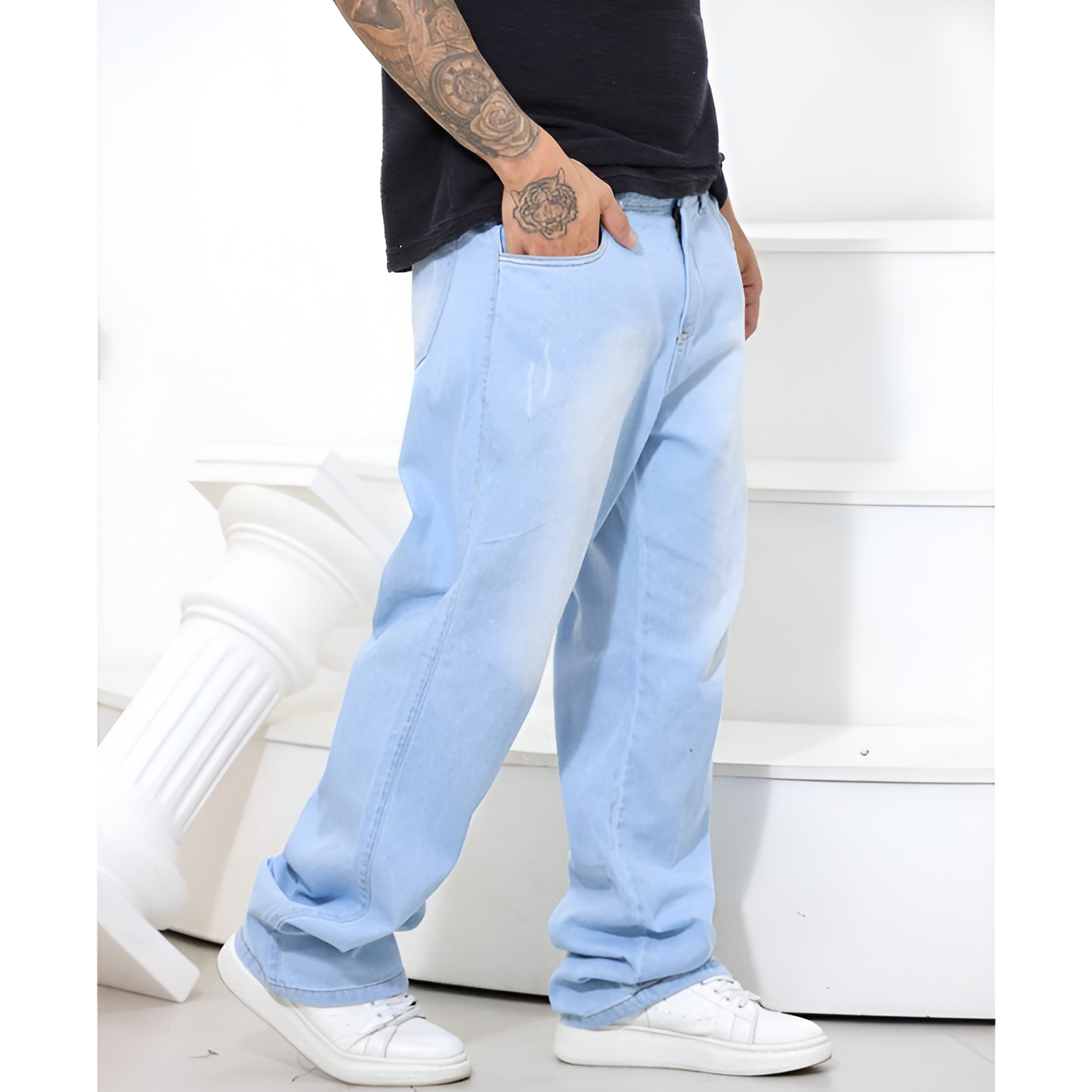 Calça Jeans Baggy Streetwear