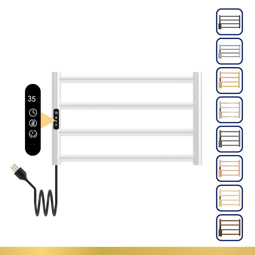 Toalheiro Térmico Round com Display Digital Controle de Temperatura e Tempo Bivolt